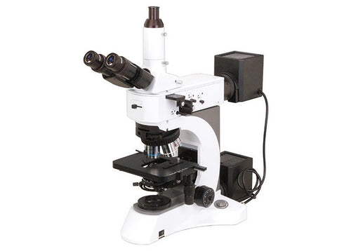 MSE PRO Laboratory Metallurgical Microscope, Reflected Illumination System, with 0.45X C-mount Adapter