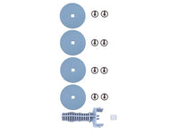 BrandTech MD 1 / MV 0.5 (Also VARIO) Set of Diaphragms and Valves