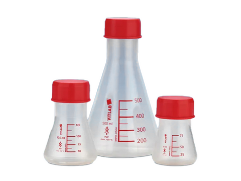 BrandTech Erlenmeyer Flasks, GL 45, PMP