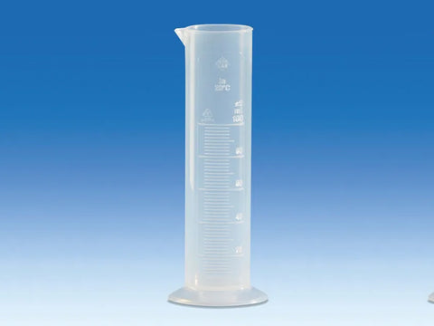 BrandTech Graduated Cylinders, PP, Class B Short Form, With Molded Graduations