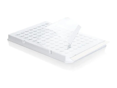 BrandTech PCR Sets 96-Well Plates And Films, PP, Well Rim Not Elevated, Inclusive 50 Foils For qPCR, Polyester, BIO-CERT® PCR QUALITY