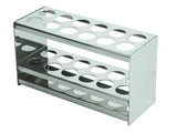 BrandTech Rack for Test Tubes, Stainless Steel, Standard