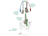 Jacketed Standard Electrochemical Triple Holder Cell Setup