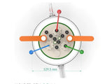 Jacketed Standard Electrochemical Triple Holder Cell