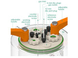 Jacketed Standard Electrochemical Triple Holder Cell