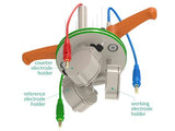 Jacketed Standard Electrochemical Triple Holder Cell