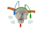 Jacketed Standard Electrochemical Triple Holder Cell