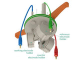 Jacketed Standard Electrochemical Triple Holder Cell Setup