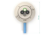 Bottom Mount Front Contact Electrochemical Cell Setup