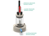 Bottom Mount Front Contact Electrochemical Cell Setup