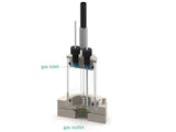 Bottom Mount Front Contact Electrochemical Cell Setup