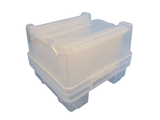 MSE PRO 6 inch Diameter 25 Wafers Carrier Box, Polypropylene, Cleanroom Class 100 Grade