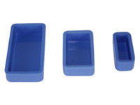 MSE PRO Blue Square Cold Mounting Mold, 6pcs/pk