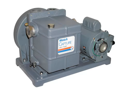 Welch Capture Pump for Refrigerant Recovery and Transfer, 10.6 CFM