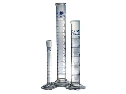 Witeg Graduated Cylinder Class A With Spout Tall Form Blue Graduated USP