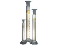 Witeg Graduated Cylinder Class B With ST Tall Form Brown Graduated