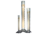 Witeg Graduated Cylinder Class B With Spout tall Form Brown Graduated