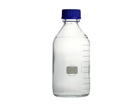 Witeg Laboratory Bottles, GL 45, 1000 ML, Safety Coating, With Screw Cap (Autoclavable)