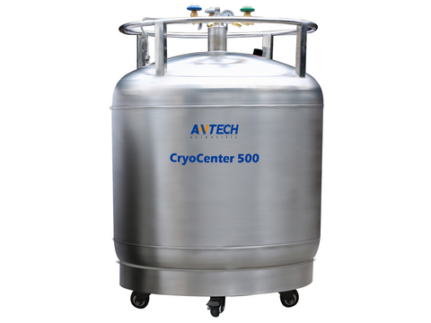 Antech 500L Liquid Nitrogen Container (Self-Pressurized) With Float Type Liquid Level Meter