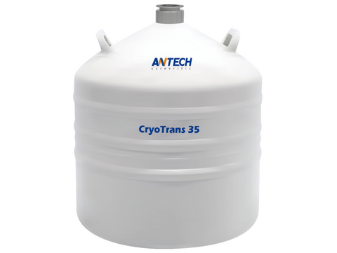 Antech 35L Liquid Nitrogen (LN<sub>2</sub>) Dewar, for LN<sub>2</sub> Storage & Transportation