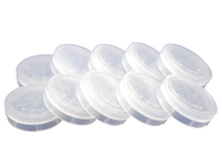MSE PRO 1 inch Single Wafer Carrier Case (Pack of 10), Polypropylene, Cleanroom Class 100 Grade - MSE Supplies LLC