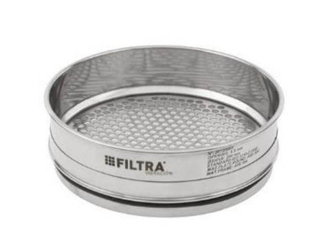 FILTRA Test Sieve - SS Sieve with Round Perforated Plate, Ø 203mm