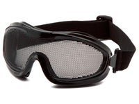 PYRAMEX Goggles Wire Mesh Goggle Safety Glasses, PK of 12