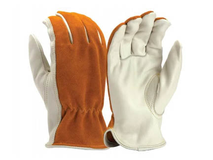 PYRAMEX Leather Driver GL2008K - Premium + Split Cowhide Driver Gloves, PK of 12