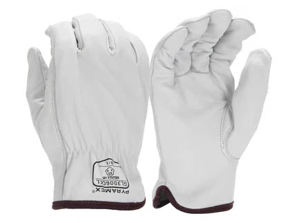 PYRAMEX Leather Driver GL3006CK - Premium Goatskin Driver HPPE A5 Cut Gloves, PK of 12