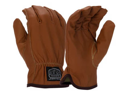 PYRAMEX Leather Driver GL3010CK - Arc Flash Premium Goatskin Driver Para-Aramid A5 Cut Gloves, PK of 12