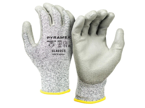 PYRAMEX Dipped GL402C5 - Polyurethane A4 Cut Gloves, PK of 12