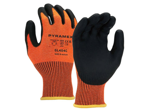 PYRAMEX Dipped GL404C - Polyurethane A4 Cut Gloves, PK of 12