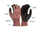 PYRAMEX Dipped GL408C - Polyurethane A6 Cut Gloves, PK of 12