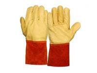 PYRAMEX Welders GL6001W - Premium Cowhide MIG + TIG Welder Gloves, PK of 12