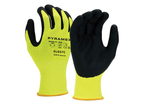 PYRAMEX Dipped GL607C - Micro-Foam Nitrile A4 Cut Gloves, PK of 12