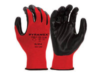 PYRAMEX Dipped GL614 - Nitrile Smooth Gloves, PK of 12