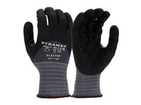 PYRAMEX Dipped GL617DP - Micro-Foam Nitrile Dotted Gloves, PK of 12