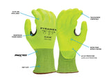 PYRAMEX Dipped GL619C - Micro-Foam Nitrile A2 Cut Gloves, PK of 12