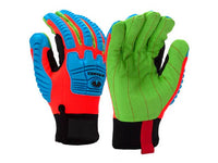 PYRAMEX Corded Cotton GL804C - Insulated Corded Cotton A2 Cut Level 1 Impact Gloves, PK of 12