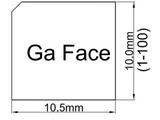 MSE PRO 10 mm x 10.5 mm, Undoped, N-type, Gallium Nitride Single Crystal Substrate C plane (0001) - MSE Supplies LLC