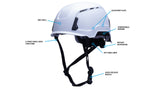 PYRAMEX Safety Helmet SL T2™ Safety Helmet Vented Safety Helmet, PK of 12