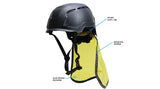 PYRAMEX Head and Neck Protection SL T2™ Neck Shade Safety Helmet, PK of 12