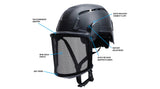 PYRAMEX Face Shields SL T2™ Wire Mesh Face Shield Safety Helmet, PK of 12