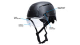 PYRAMEX Face Shields SL T2™ Visor Safety Helmet, PK of 12