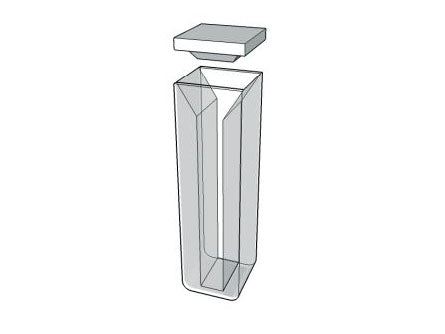 MSE PRO Micro Cuvettes With White Walls And Lid, 50mm Path Length, IR Quartz Glass (250nm-3500nm)