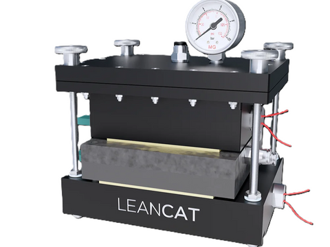 LEANCAT Air-pressed cell (5 cm²) - Titanium anode bipolar plate, heating cartridges 230 V