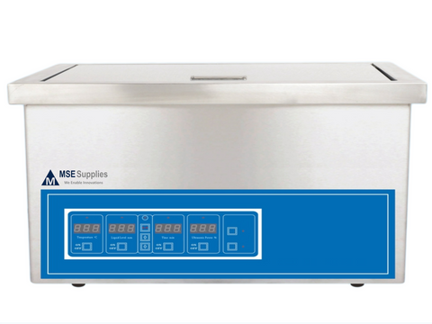 MSE PRO Ultrasonic Cleaner with Heater, 27L Capacity, 40kHz - MSE Supplies LLC