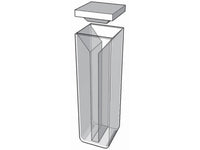 MSE PRO Micro Cuvettes With White Walls And Lid, 10mm Path Length, Optical Glass (340nm-2500nm)