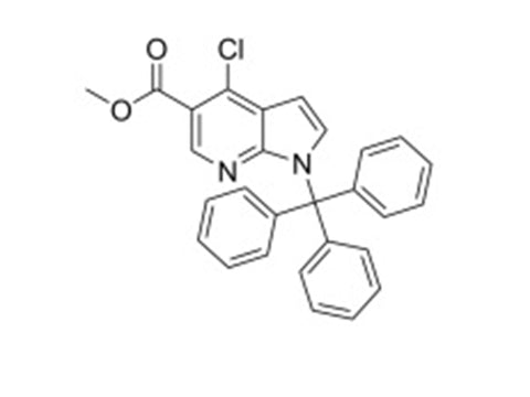 MSE PRO Methyl 4-chloro-1-trityl-1H-pyrrolo[2,3-b]pyridine-5-carboxylate