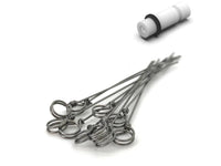 10 Pcs Of Metal Wire Clip And PTFE Plug With Expanded PTFE Septum